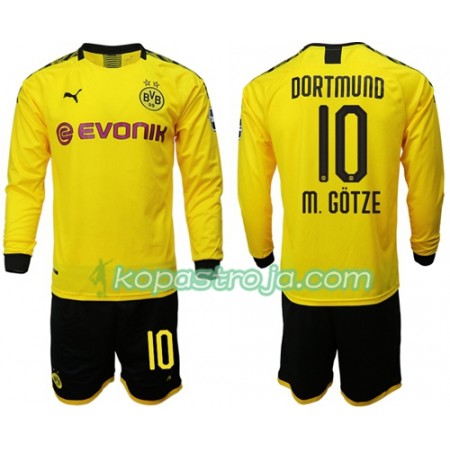 Billiga Fotbollströjor Borussia Dortmund M.Gotze 10 Barn Hemma tröja 2019/20 Långärmad